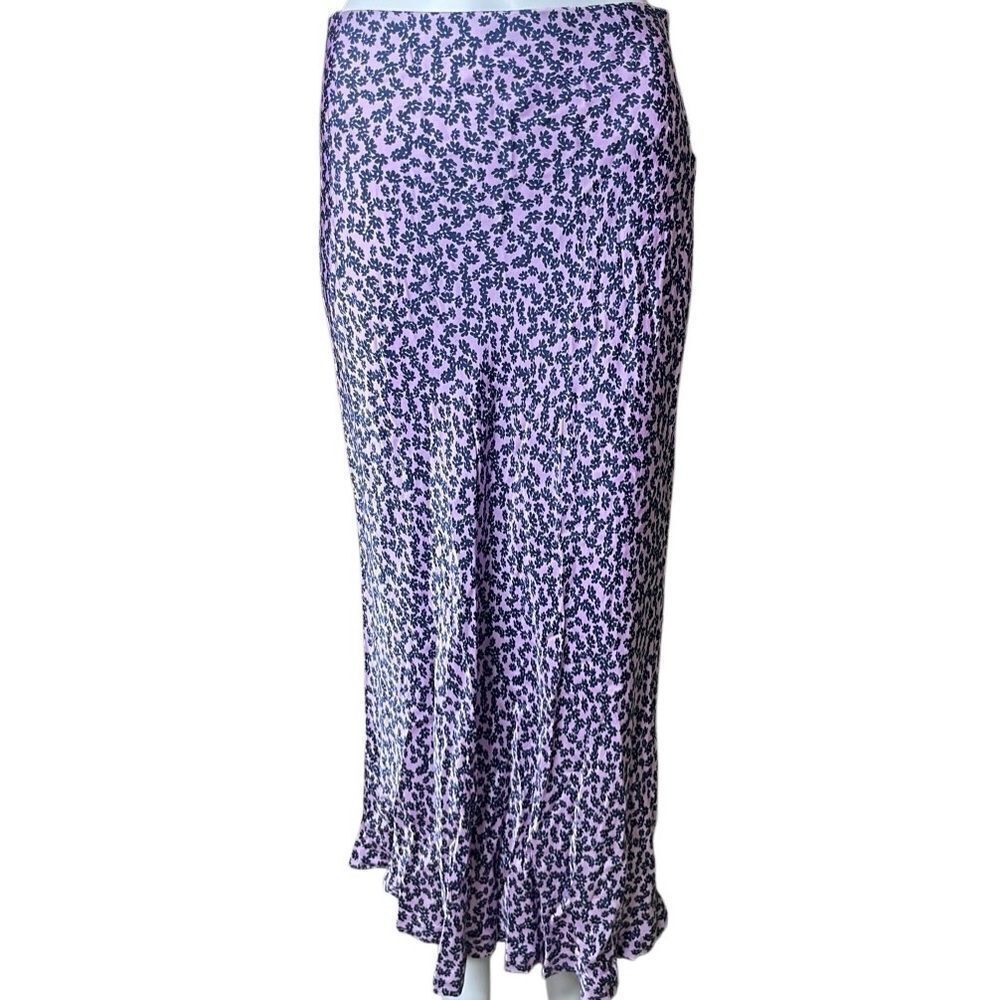 On 34th Purple Floral Maxi Skirt Size Medium - Picture 2 of 3